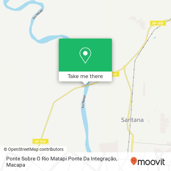 Mapa Ponte Sobre O Rio Matapi Ponte Da Integração