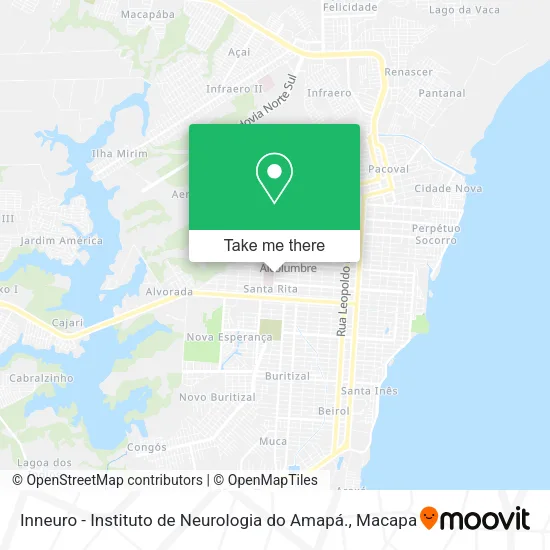 Inneuro - Instituto de Neurologia do Amapá. map