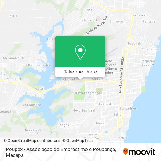 Poupex - Associação de Empréstimo e Poupança map