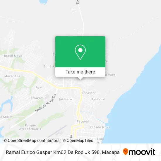 Ramal Eurico Gaspar Km02 Da Rod Jk 598 map