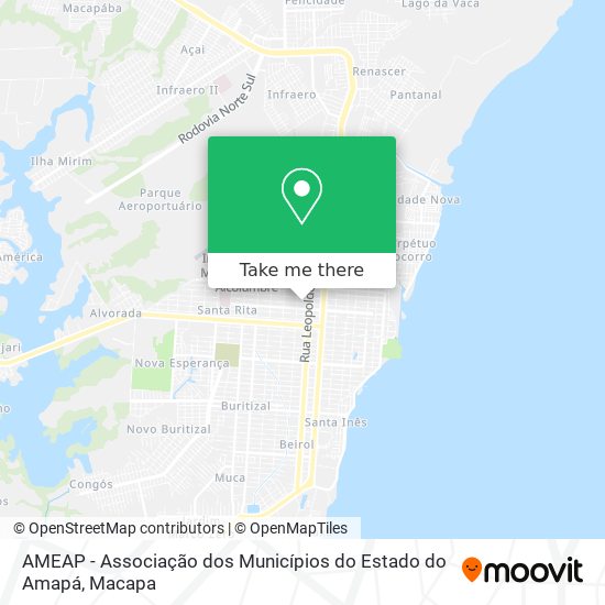 Mapa AMEAP - Associação dos Municípios do Estado do Amapá