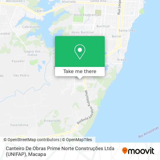 Canteiro De Obras Prime Norte Construções Ltda (UNIFAP) map