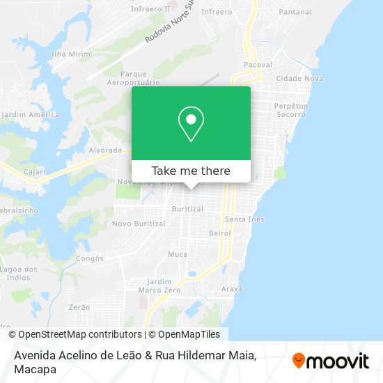 Mapa Avenida Acelino de Leão & Rua Hildemar Maia