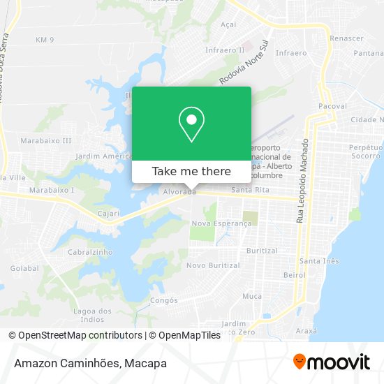 Amazon Caminhões map