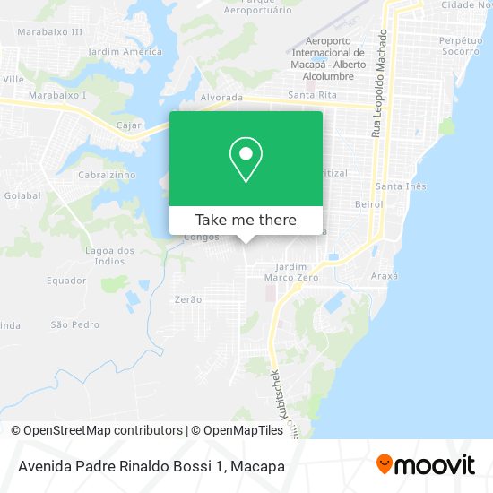 Avenida Padre Rinaldo Bossi 1 map