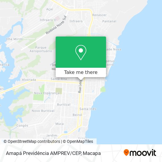 Mapa Amapá Previdência AMPREV/CEP