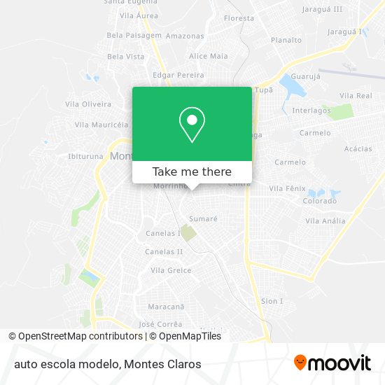 auto escola modelo map