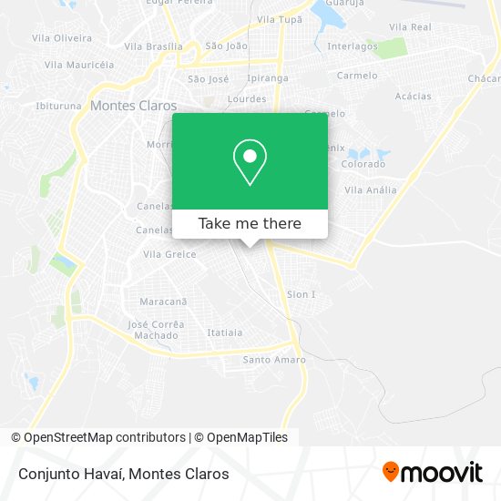Conjunto Havaí map