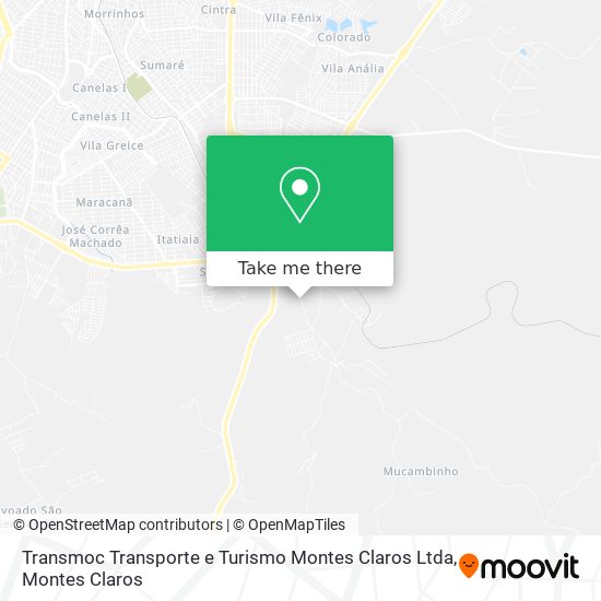 Transmoc Transporte e Turismo Montes Claros Ltda map