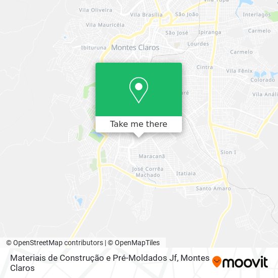 Materiais de Construção e Pré-Moldados Jf map