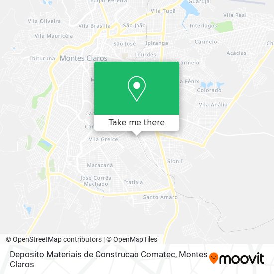 Deposito Materiais de Construcao Comatec map