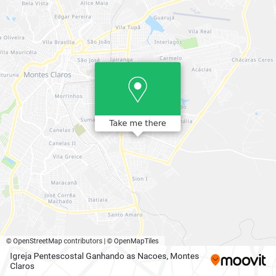 Igreja Pentescostal Ganhando as Nacoes map