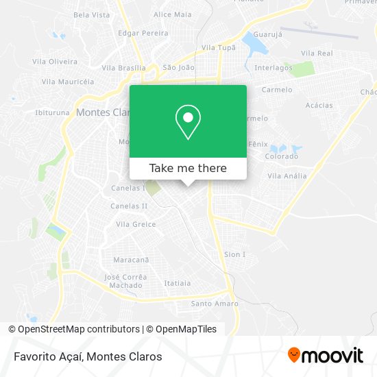 Favorito Açaí map