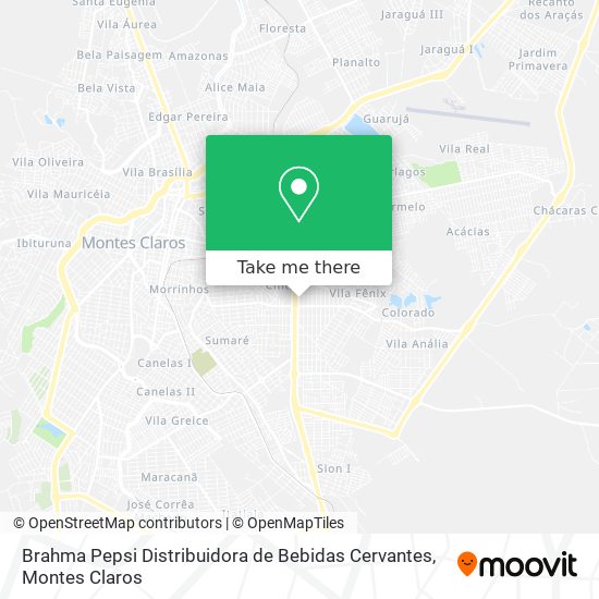 Brahma Pepsi Distribuidora de Bebidas Cervantes map