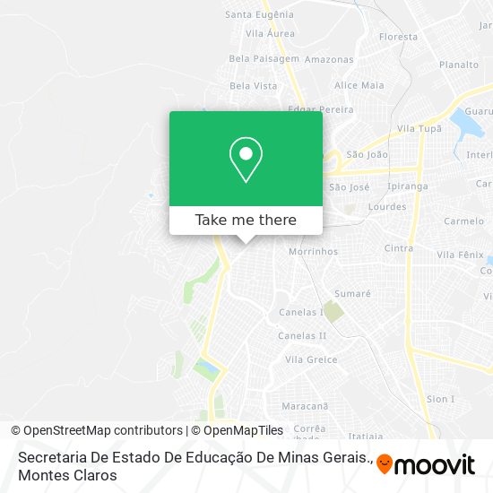 Secretaria De Estado De Educação De Minas Gerais. map