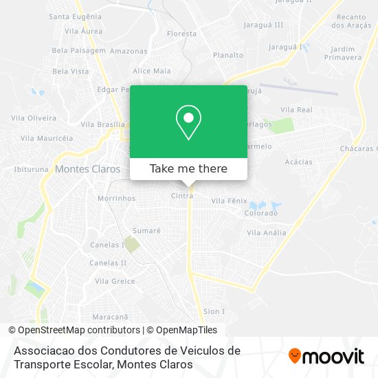 Mapa Associacao dos Condutores de Veiculos de Transporte Escolar