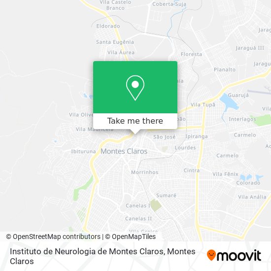 Instituto de Neurologia de Montes Claros map