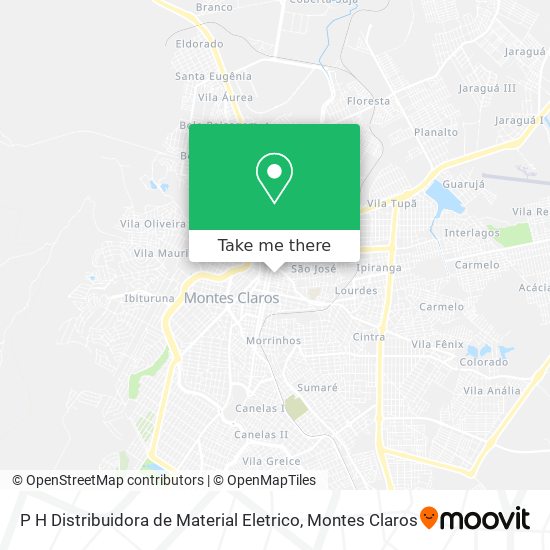 P H Distribuidora de Material Eletrico map