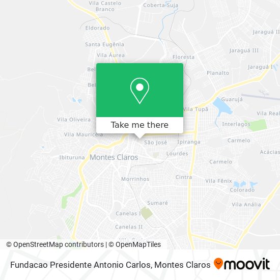 Fundacao Presidente Antonio Carlos map