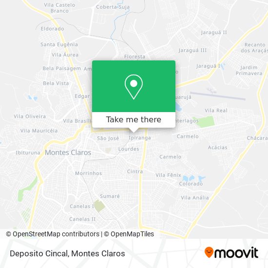 Deposito Cincal map