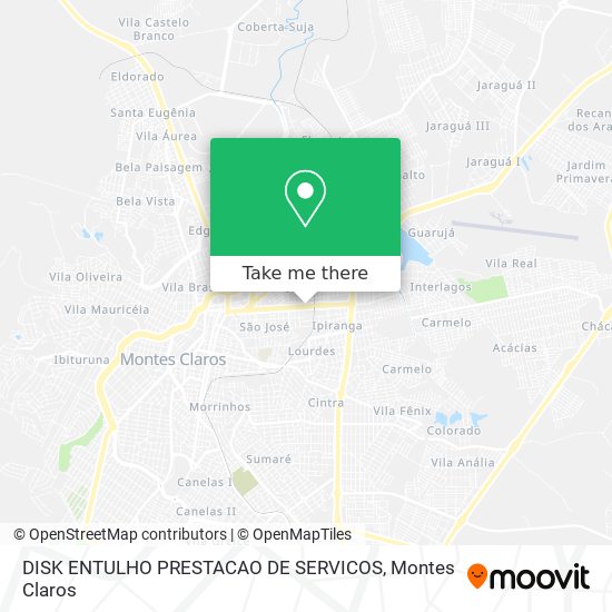 DISK ENTULHO PRESTACAO DE SERVICOS map
