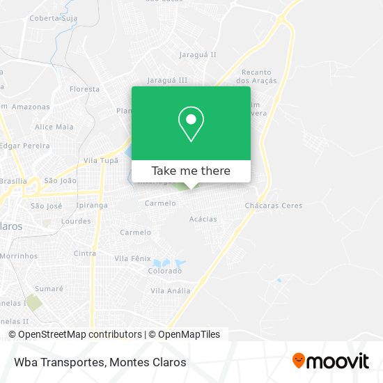 Wba Transportes map