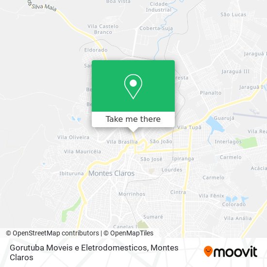 Gorutuba Moveis e Eletrodomesticos map