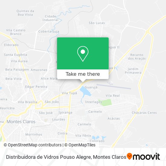 Distribuidora de Vidros Pouso Alegre map