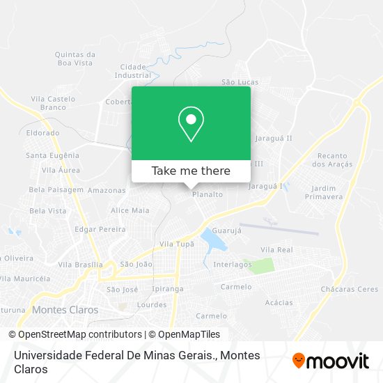 Universidade Federal De Minas Gerais. map