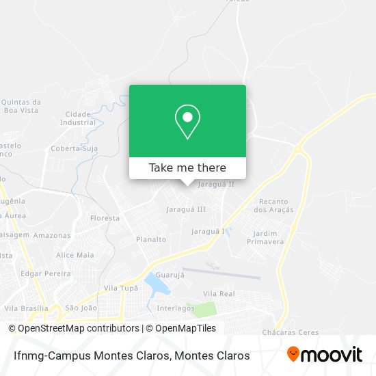 Mapa Ifnmg-Campus Montes Claros