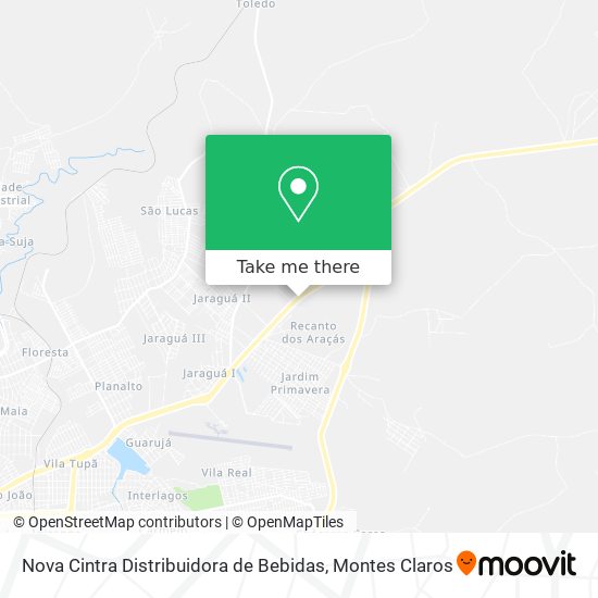 Nova Cintra Distribuidora de Bebidas map
