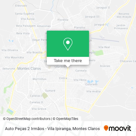 Auto Peças 2 Irmãos - Vila Ipiranga map