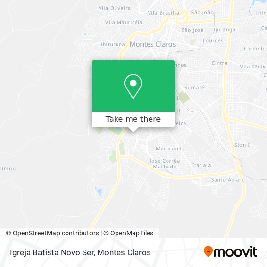 Igreja Batista Novo Ser map