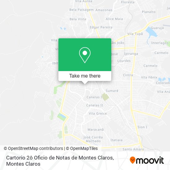 Cartorio 2ô Oficio de Notas de Montes Claros map