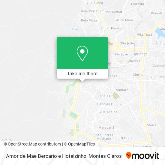 Amor de Mae Bercario e Hotelzinho map