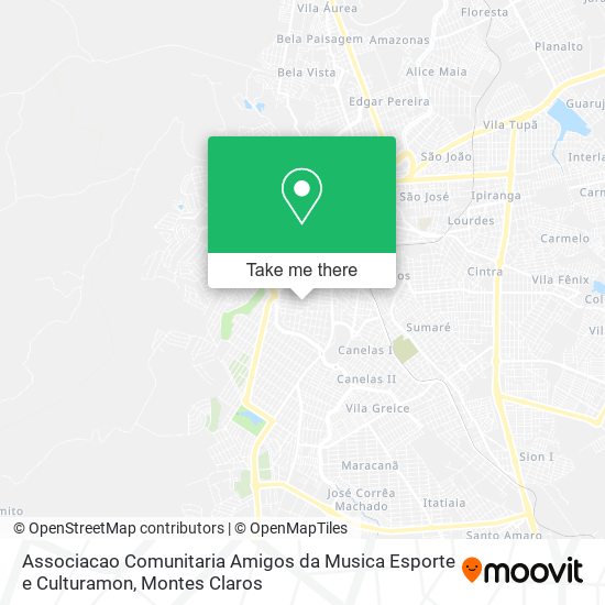 Associacao Comunitaria Amigos da Musica Esporte e Culturamon map