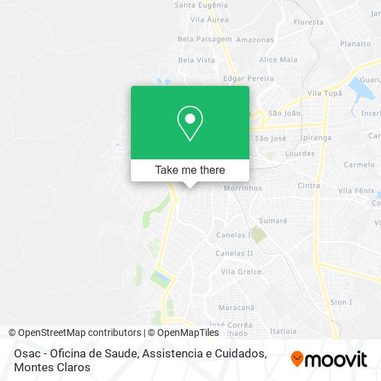 Osac - Oficina de Saude, Assistencia e Cuidados map