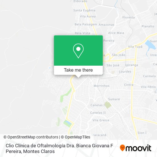 Clio Clínica de Oftalmología Dra. Bianca Giovana F Pereira map