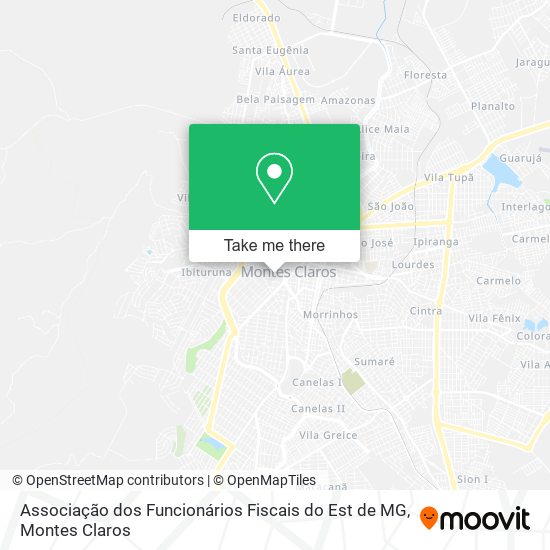 Associação dos Funcionários Fiscais do Est de MG map