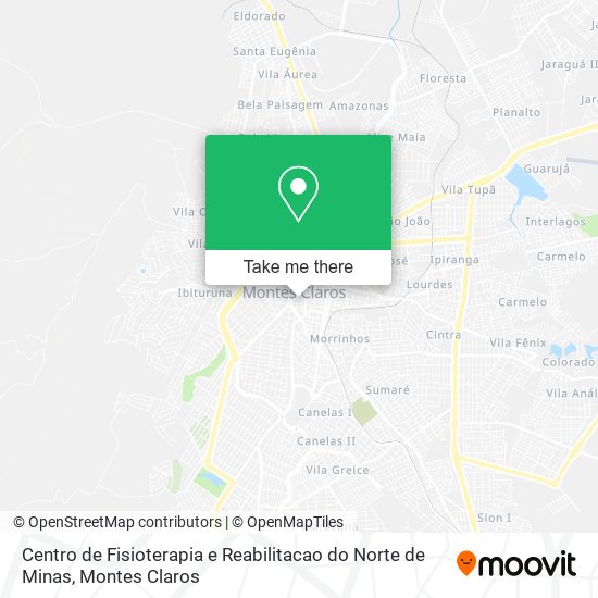 Centro de Fisioterapia e Reabilitacao do Norte de Minas map