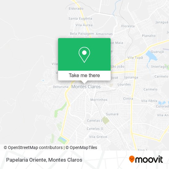 Papelaria Oriente map