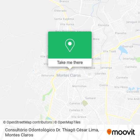 Mapa Consultório Odontológico Dr. Thiagô César Lima