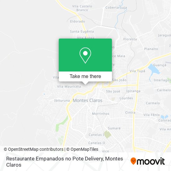 Mapa Restaurante Empanados no Pote Delivery