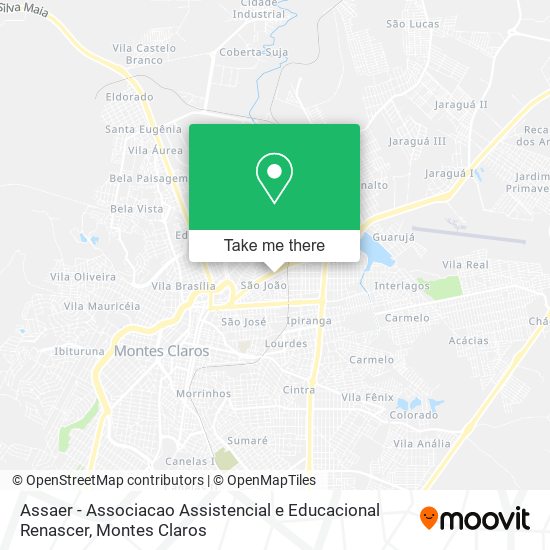 Assaer - Associacao Assistencial e Educacional Renascer map