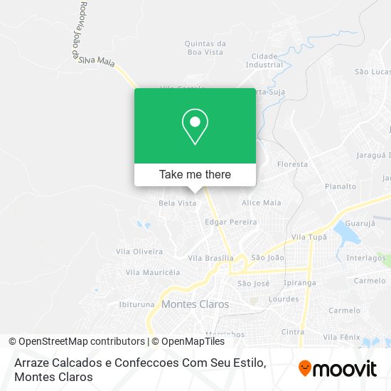 Arraze Calcados e Confeccoes Com Seu Estilo map