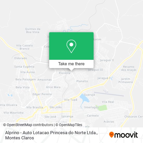Alprino - Auto Lotacao Princesa do Norte Ltda. map