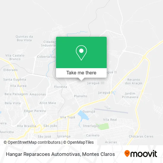 Hangar Reparacoes Automotivas map