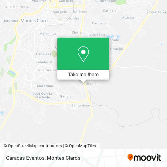 Caracas Eventos map