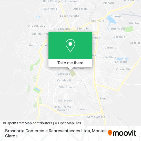 Brasnorte Comércio e Representacoes Ltda map