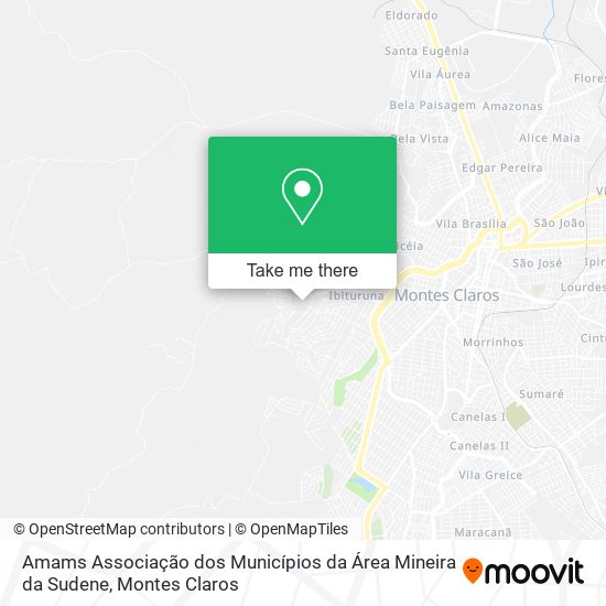 Amams Associação dos Municípios da Área Mineira da Sudene map